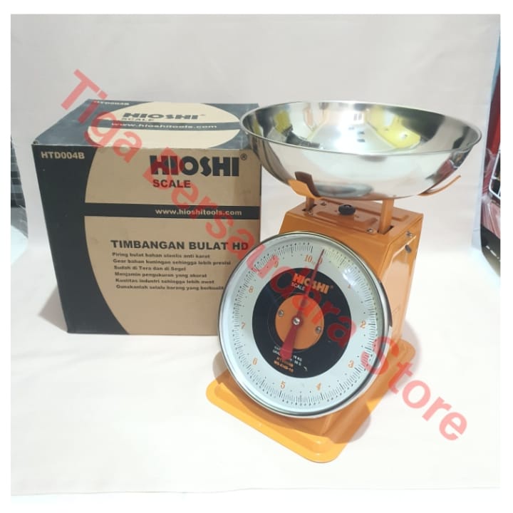 Jual Timbangan Duduk 10 kg Hioshi HD / Timbangan Bulat Kue Buah