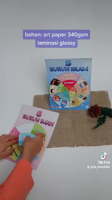 Jual Mainan Edukasi Anak Rukun Iman & Islam - Flash Card Montessori ...