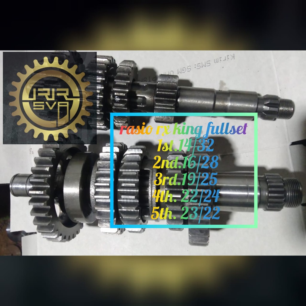 Jual Gigi Rasio Racing RX King RX-100 RX-K 201meter Matic dan Non Matic ...