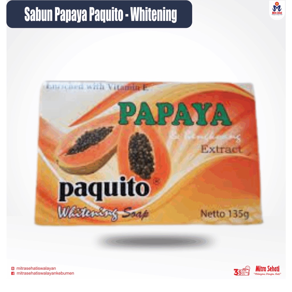 Jual Sabun Paquito Papaya, Padi Susu, Baby [ Mitra Sehati Swalayan