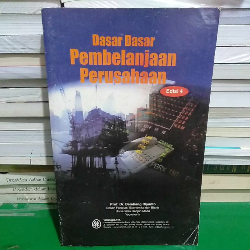 Jual DASAR DASAR PEMBELANJAAN PERUSAHAAN EDISI 4 PENULIS PROF. DR ...