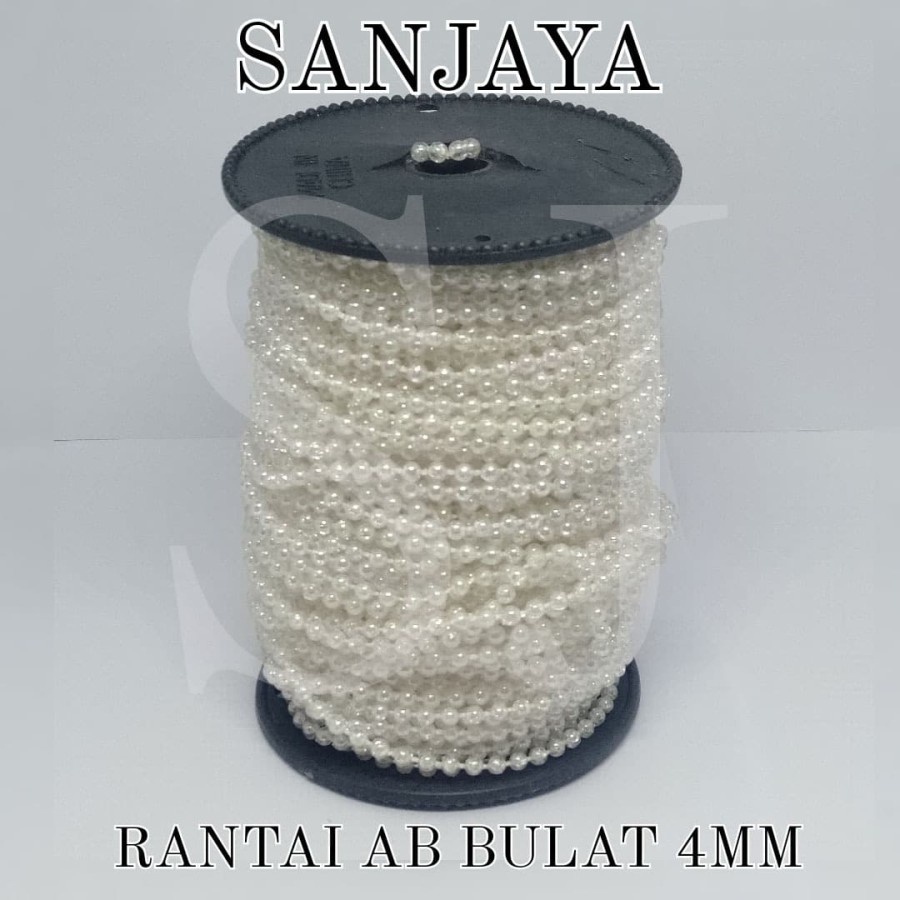 Jual Rantai Pelangi Bulat / Rantai Mutiara / Rantai Manik Bulat ...