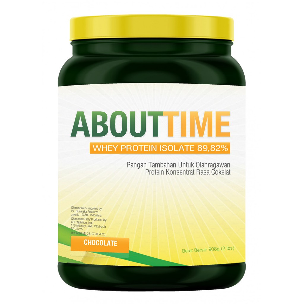 Jual About Time Whey Protein Isolate SDC NUTRITION Coklat 2 Lbs Shopee Indonesia