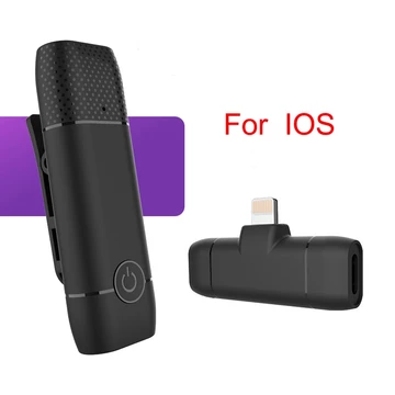 Mic Wireless HP Vlog Youtuber Portable Mic For Iphone And Android Smartphone Condenser