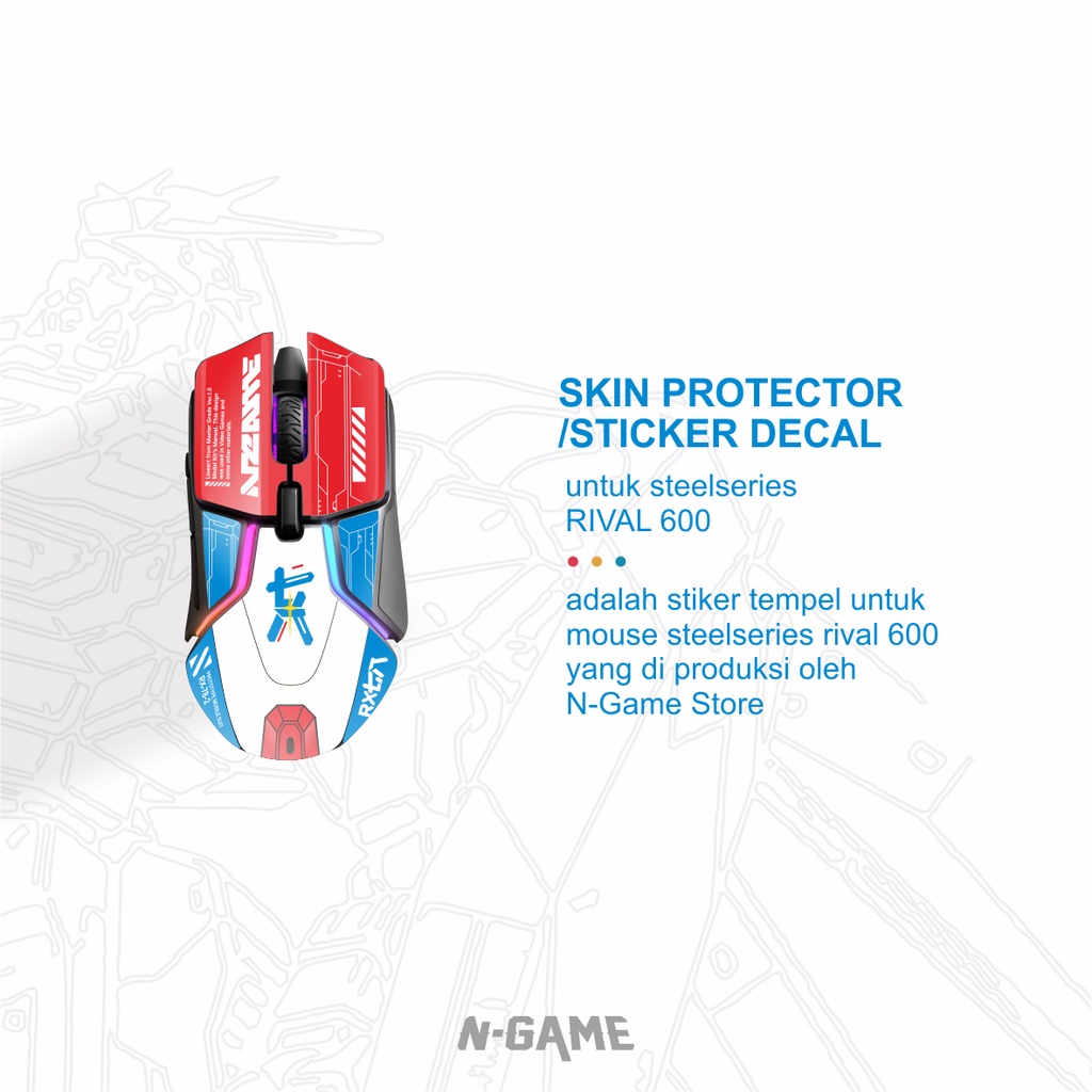 Jual Sticker Decal/Skin Protector Steelseries Rival 3/600/650 Sentinel ...
