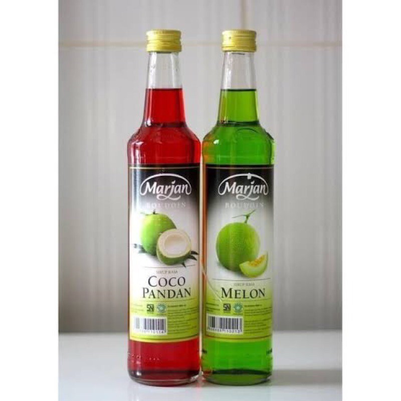 Jual Sirup Marjan Rasa Melon Dan Cocopandan 460 Ml Shopee Indonesia