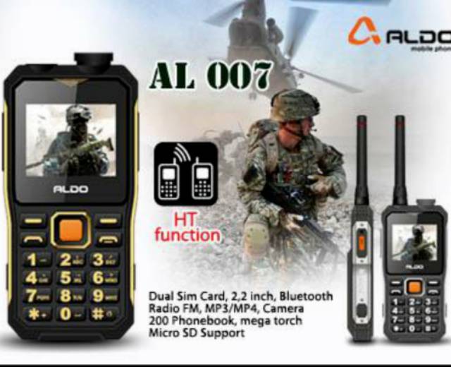 Jual Handphone Aldo AL007 HT+Powerbank adventure garansi resmi | Shopee ...