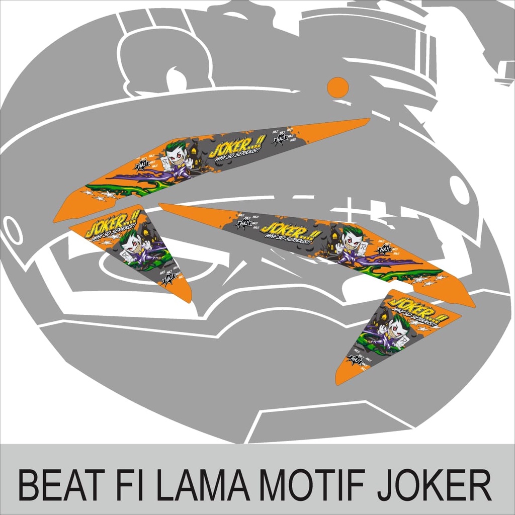 Jual STICKER STRIPING HONDA BEAT FI LAMA JOKER | Shopee Indonesia