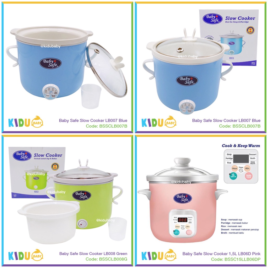 Jual Baby Safe Slow Cooker LB06D LB007 LB008 Kidu Baby Shopee Indonesia