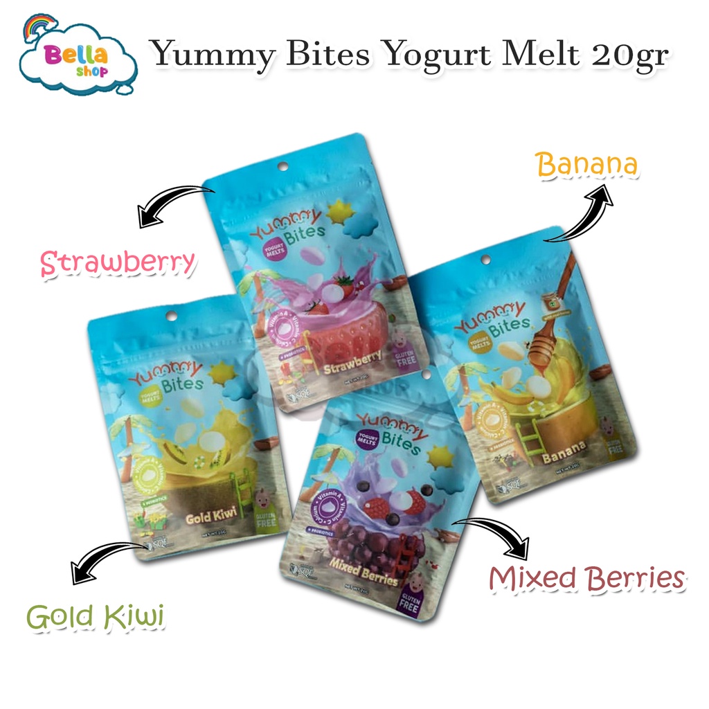 Jual Yummy Bites Yogurt Melt 20gr Yoghurt Melt 20 GR BELLA SHOP