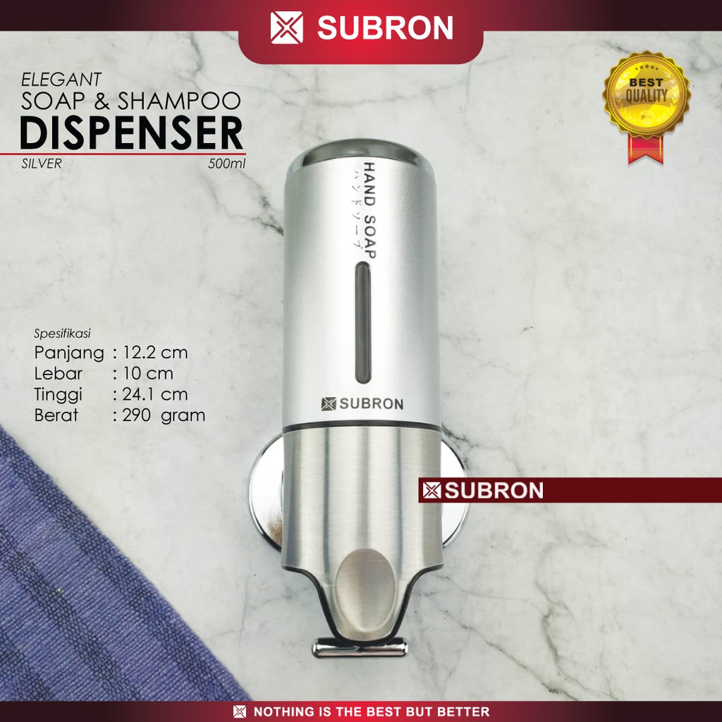 Jual SUBRON Soap Dispenser Single Tempat Sabun Cair Plastik Tebal ...