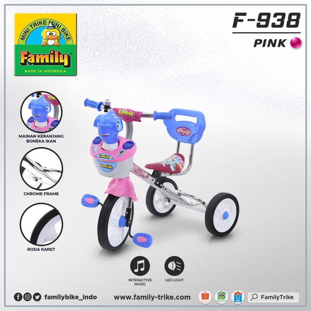 Jual SEPEDA ANAK RODA 3 FAMILY 938 | Shopee Indonesia