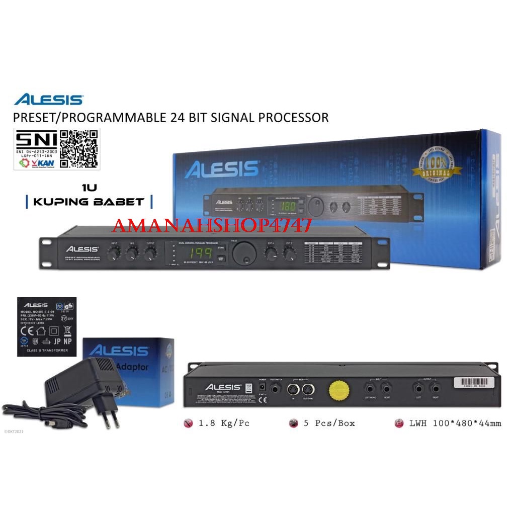 Jual ALESIS MICROVERB 4 MADE IN USA 24 BIT KUPING BABETORIGINAL 