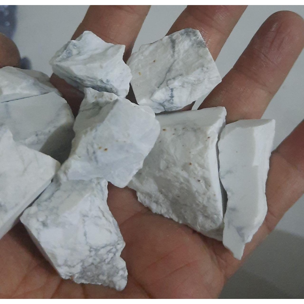 Jual Batu Natural Rough Howlite 1-3 cm paket 1 kg | Shopee Indonesia