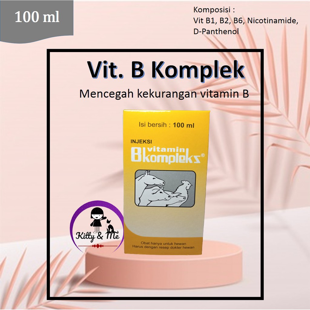 Jual VITAMIN B KOMPLEKS INJEKSI HEWAN 100 ML | Shopee Indonesia