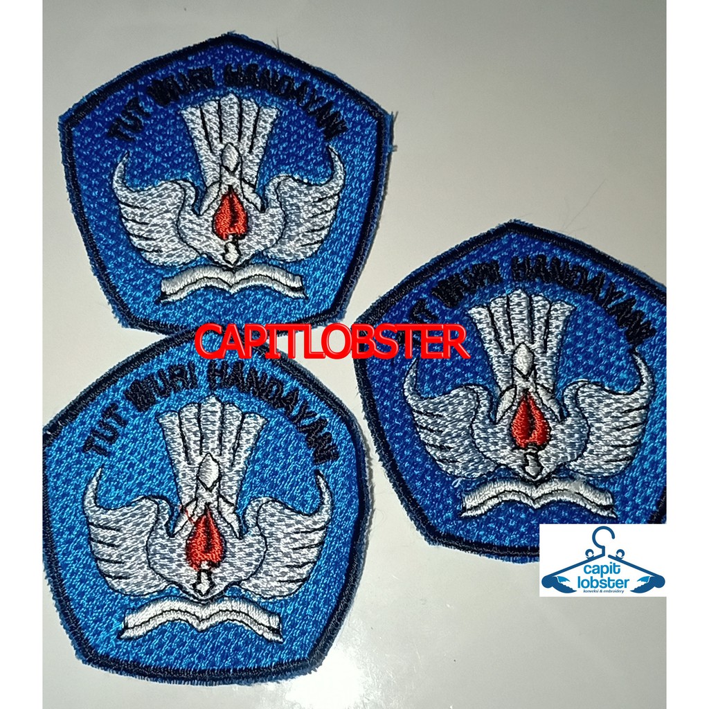 Jual Grosir Badge Emblem Bordir Sekolah Tut Wuri Handayani Bed Bet