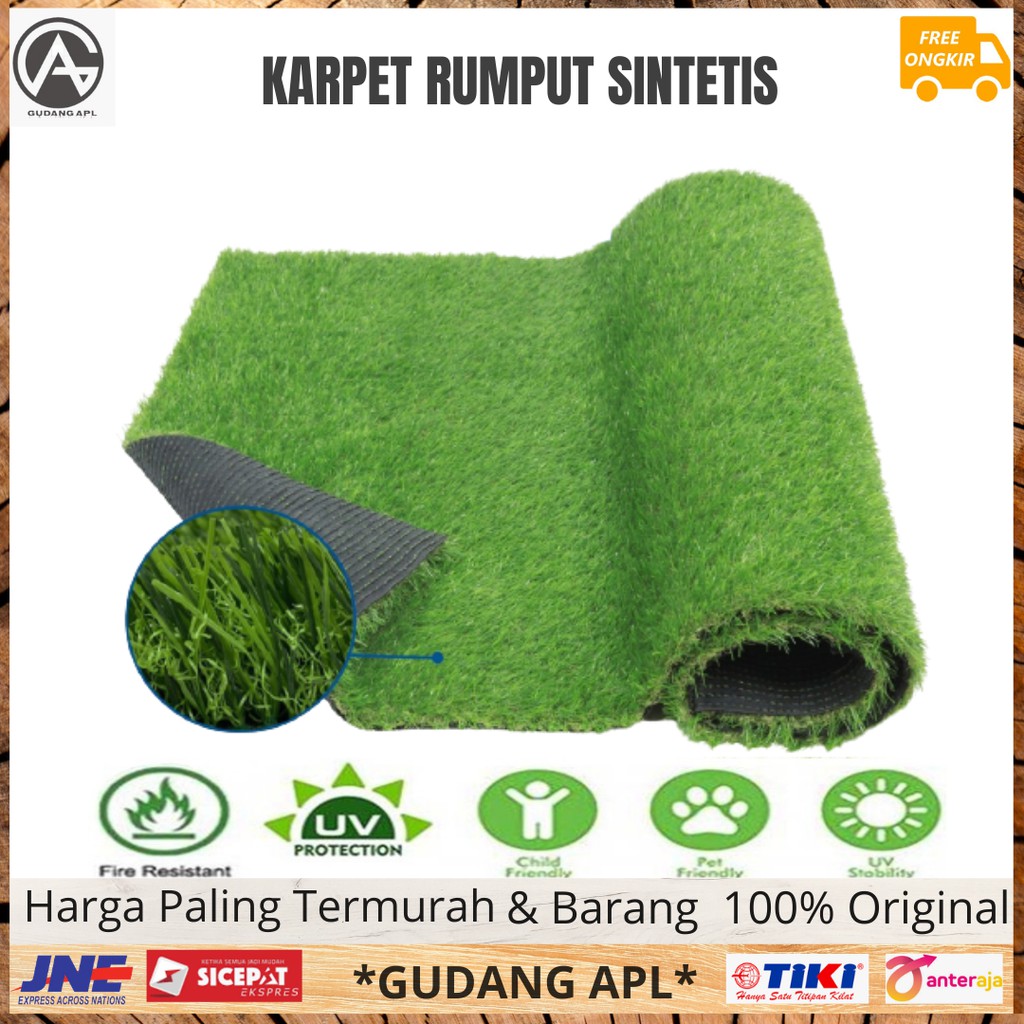 Jual Karpet Rumput Sintetis Palsu Artificial Swiss Grass Meter Mm