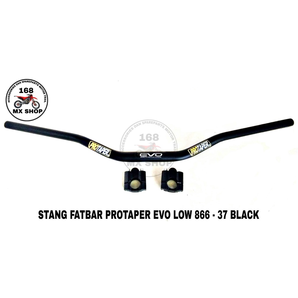 Jual Stang Motor Stang Fatbar Protaper Evo Low 866 37 Plus Raiser Black