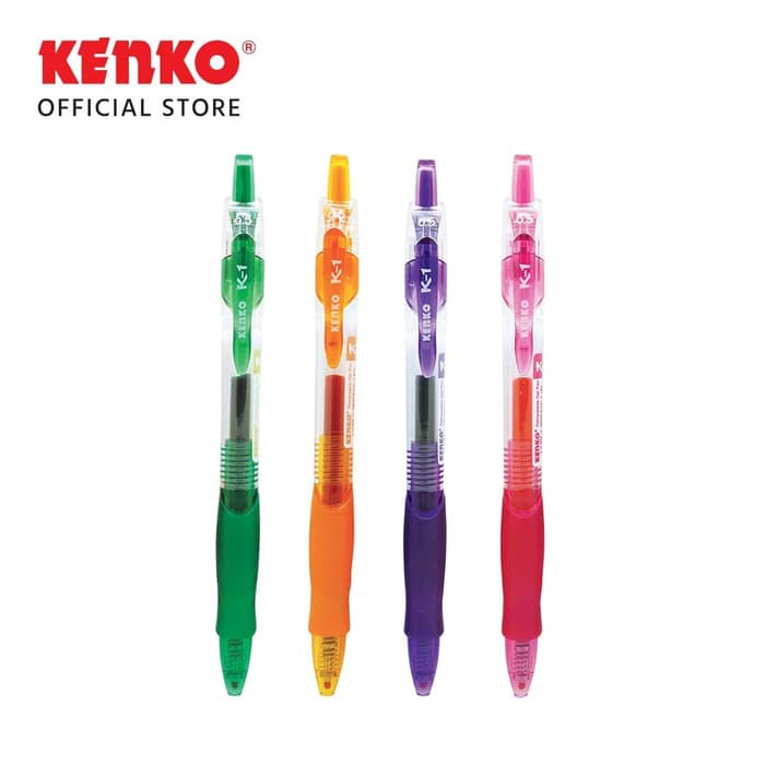 KENKO GEL PEN / Pulpen Jel / Pena Jel Tinta Cetek K-1 Retractable (3)