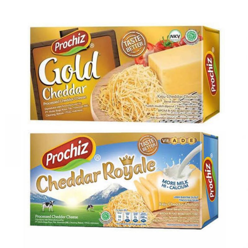 Jual PROCHIZ Cheddar Cheese - Keju Cheddar [160g] | Shopee Indonesia