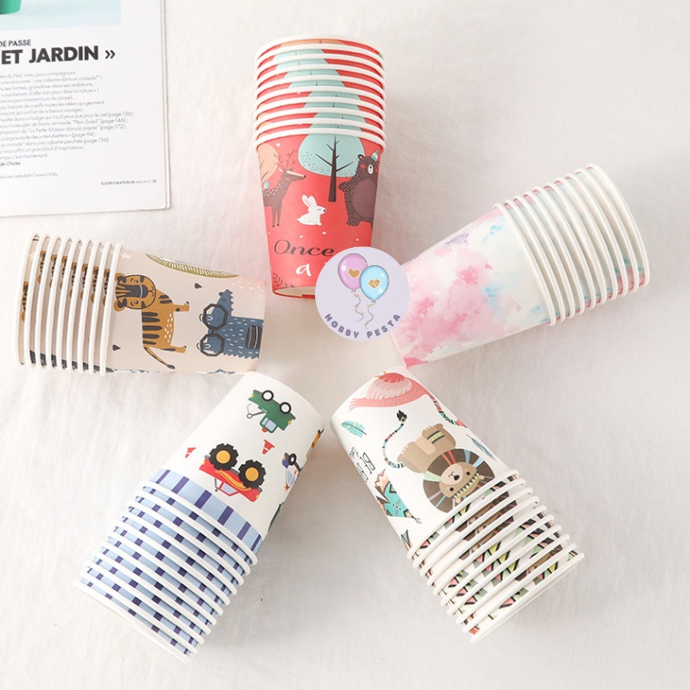 Jual PAPER CUP MOTIF KARAKTER ISI 10 PCS / PAPER CUP ULANG TAHUN MOTIF ...