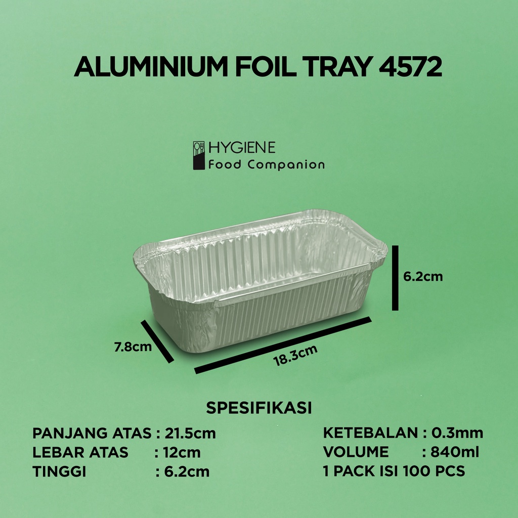 Jual Aluminium Foil Tray Tanpa Tutup Wadah Aluminium Foil Ml