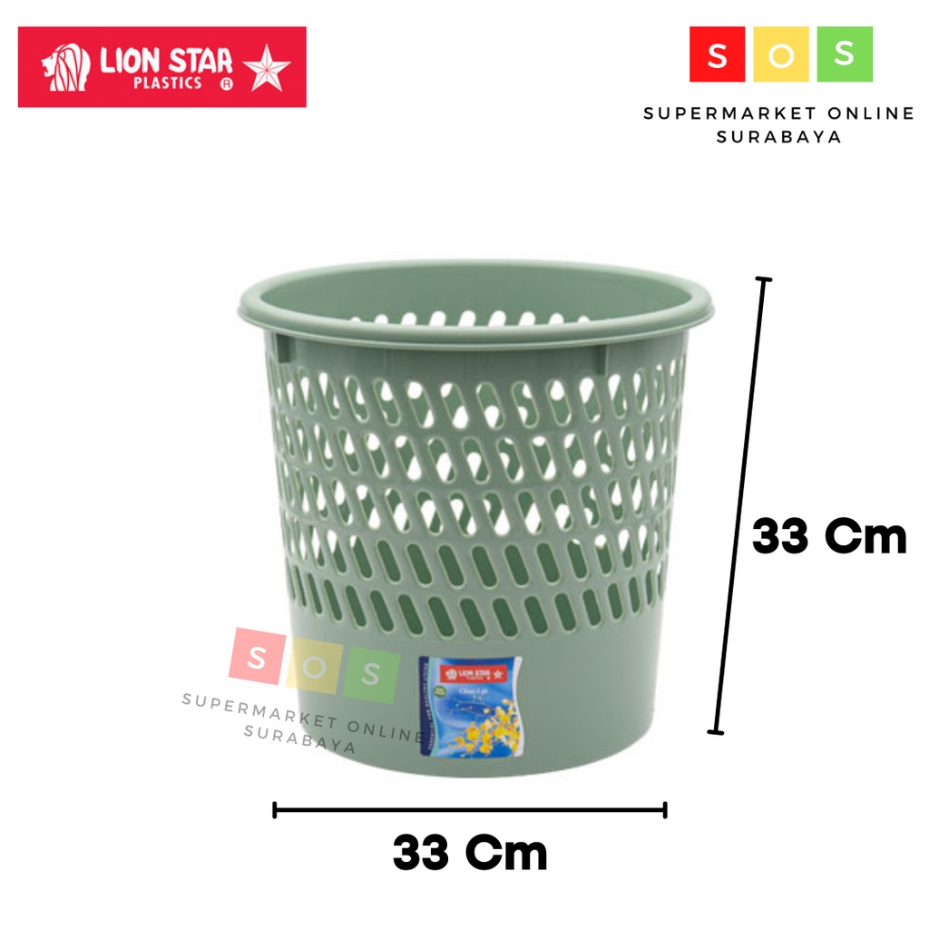 Jual Keranjang Tempat Sampah Plastik Lion Star Grill Bin 10 Liter