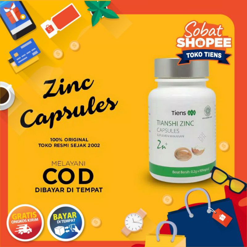 Jual TIENS / TIANSHI ZINC CAPSULES HARGA PROMO 1 BOTOL ZINC CAPSULES ( isi 60 Kapsul ) Shopee