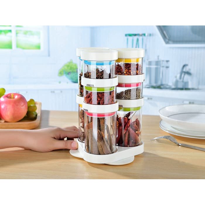 Jual Rotating Spice Storage Rack | Shopee Indonesia
