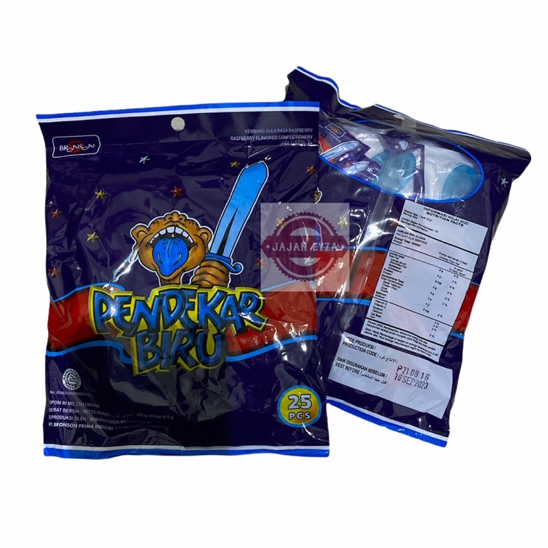 Jual PERMEN PENDEKAR BIRU ISI 25pcs / PERMEN BIRU PERMEN JADUL ...