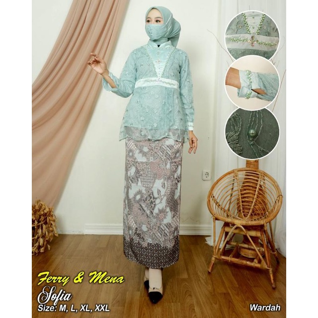 Jual Fm New Set Kebaya Tulle Sofia Kebaya Wisuda Kebaya Modern Terbaru Kebaya Pesta Shopee