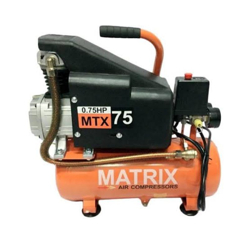 Jual Kompresor Listrik Portable 3/4 HP Matrix MTX 75 10 Liter | Shopee ...