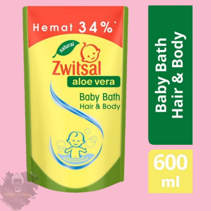 Jual Zwitsal Baby Bath Hair & Body Aloe Vera 600 ML | Shopee Indonesia