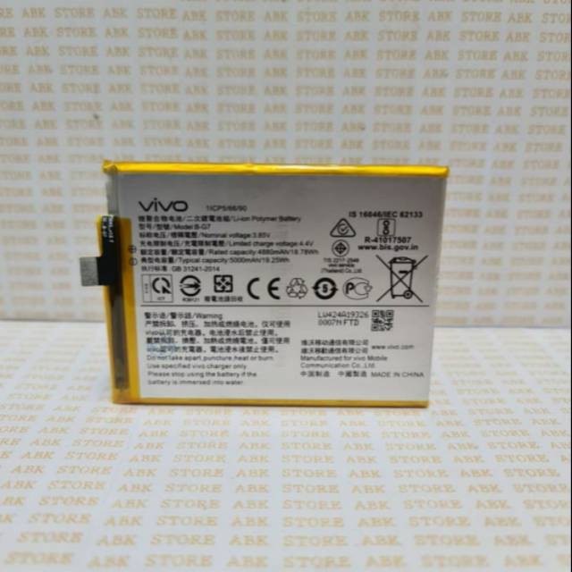 Jual Batre Baterai Battery Vivo Z1 Pro B-G7 | BG7 Original 100% ...