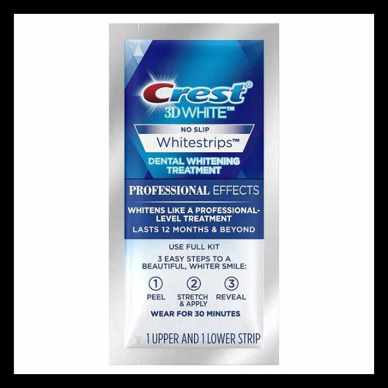 Jual CREST 3D WHITENING STRIPS PROFESSIONAL EFFECTS (INDIVIDUAL) BERMUTU Shopee Indonesia