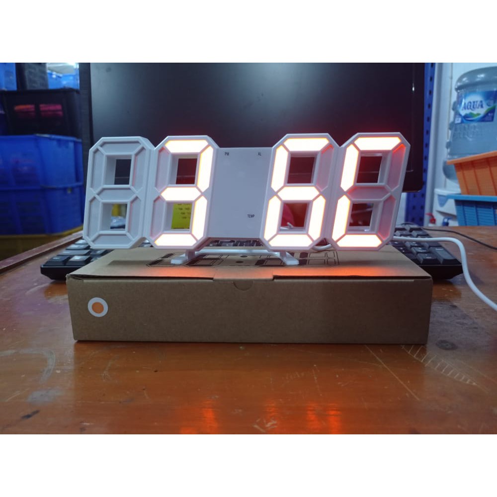 Jual INFY - JAM DINDING DIGITAL LED/JAM MEJA-ALARM-SUHU/JAM 3D BESAR ...