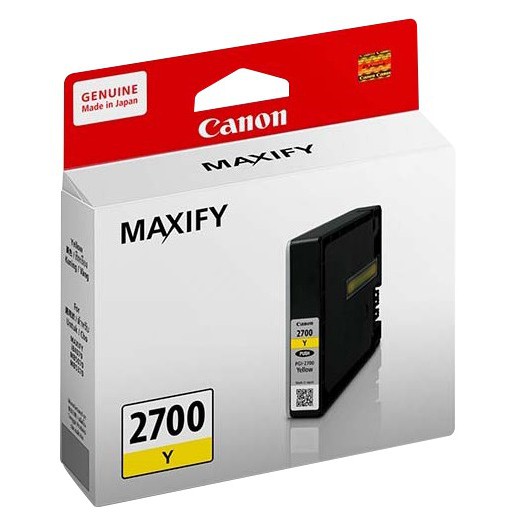 Tinta Original Canon 2700 Yellow PGI-2700Y - Tinta Canon MAXIFY iB4170 MB5170 MB5470 - Tinta Cartridge Katrid (3)