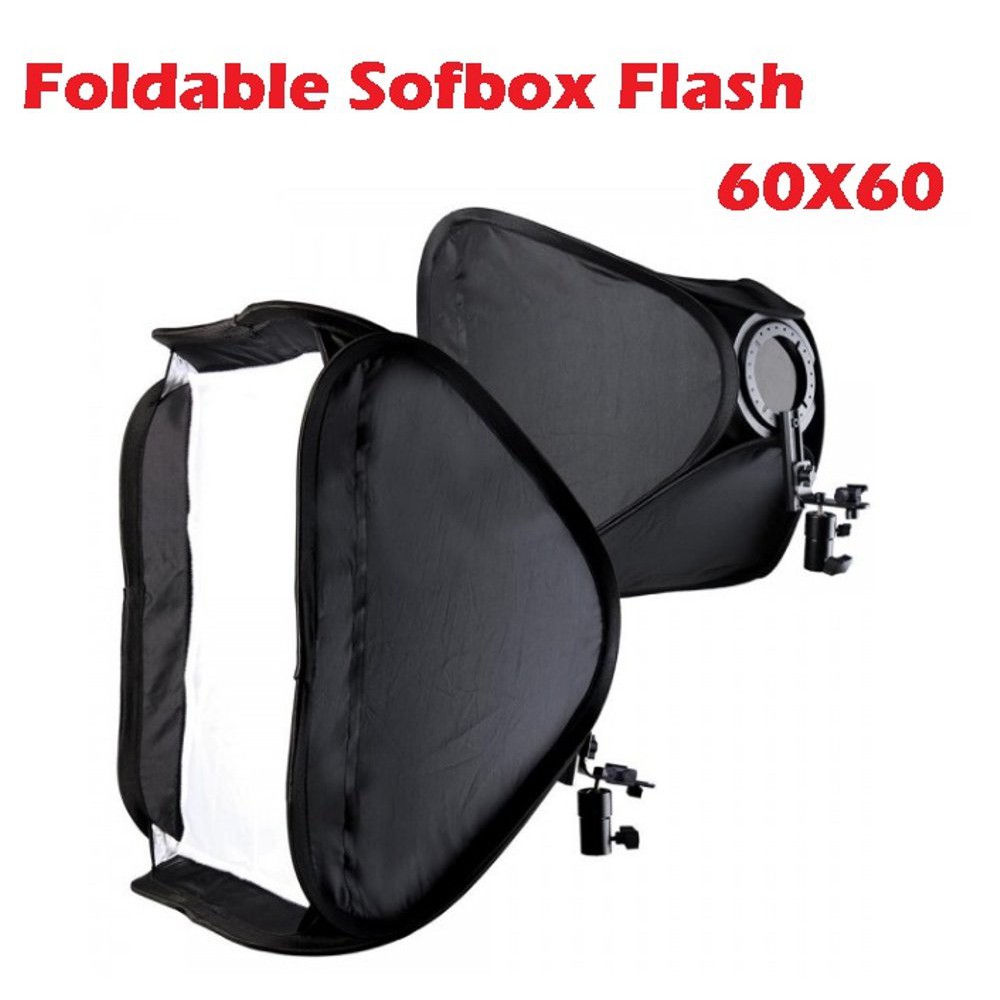 Jual Foldable Softbox Flash 60x60cm plus bracket flash dan tas | Shopee ...