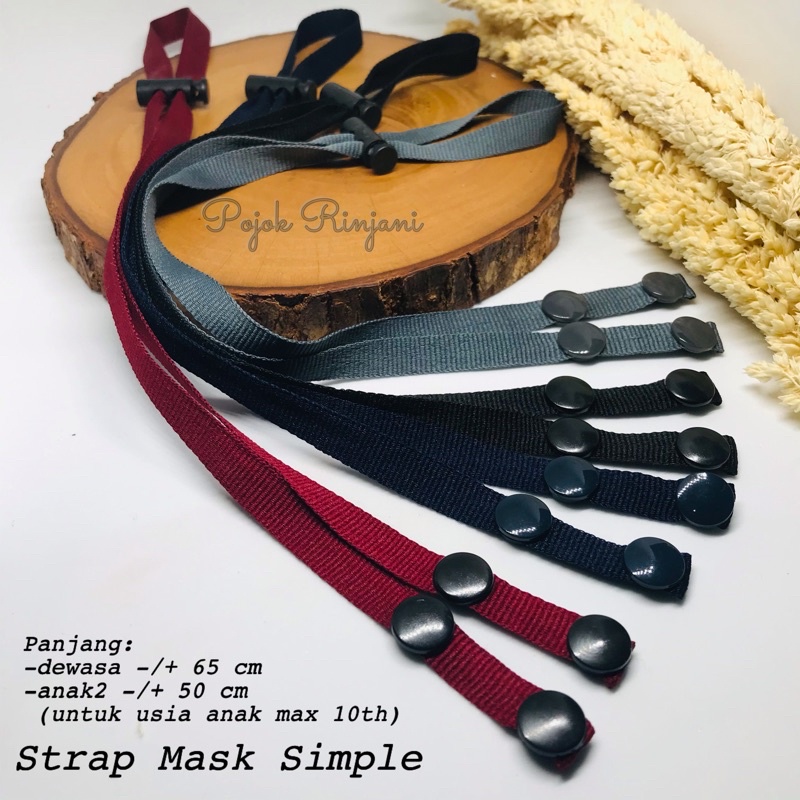 Jual Strap masker simple tali kalung masker konektor hijab sederhana ...