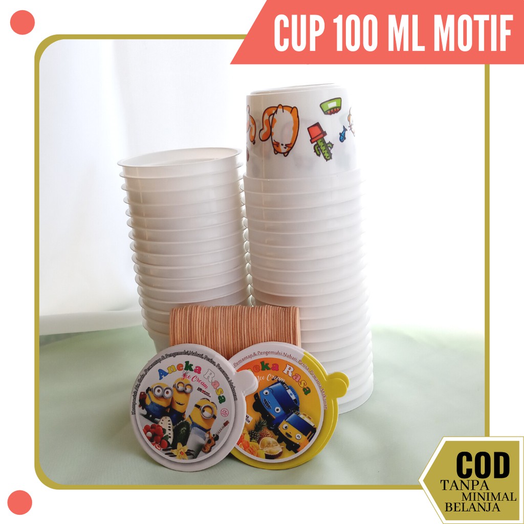 Jual JUAL PAPER CUP ICE CREAM MURAH - HARGA CUP PLASTIK ES - CUP ICE ...