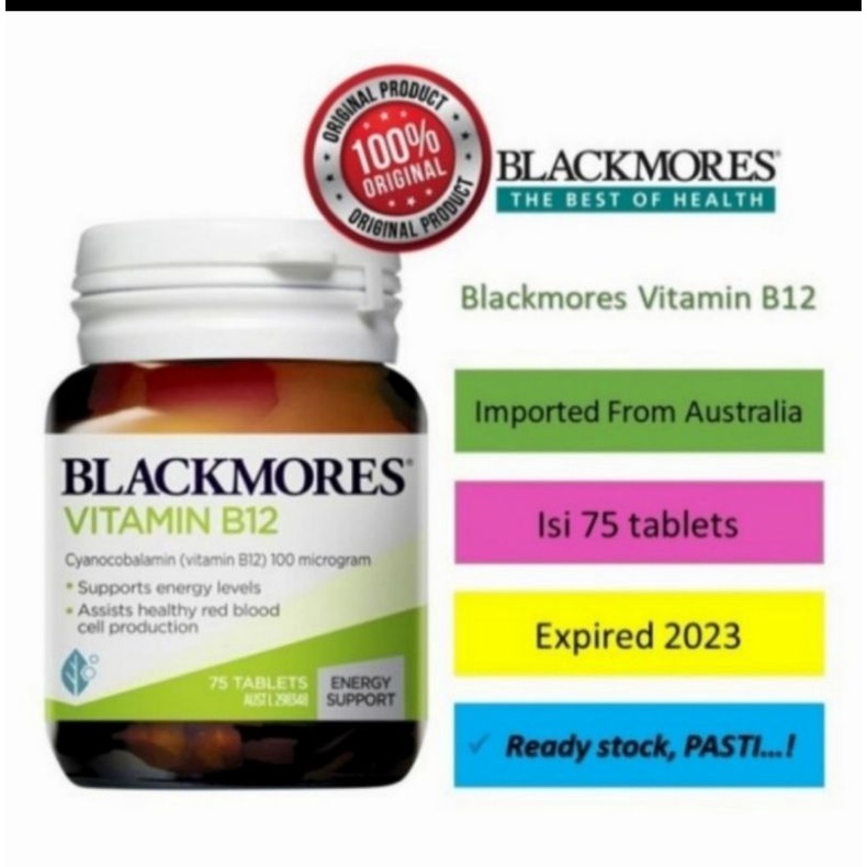 Jual Blackmores B12 (75 Tablet) | Shopee Indonesia