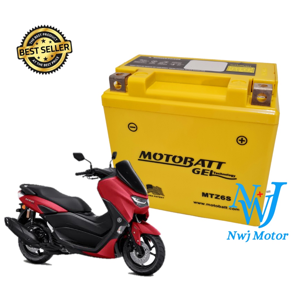 Jual Aki Kering Motor Yamaha NMax Aerox 155 Lexi MTZ6S MOTOBATT GTZ7S