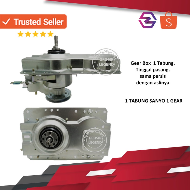 Jual Gear Box Mesin Cuci Sanyo 1 Tabung Automatic Otomatis Shopee Indonesia