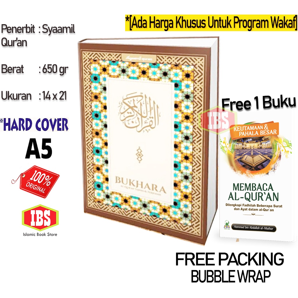 Jual Bukhara A Classic Mushaf Al Quran Terjemah Tajwid Warna Syaamil Quran Free Buku