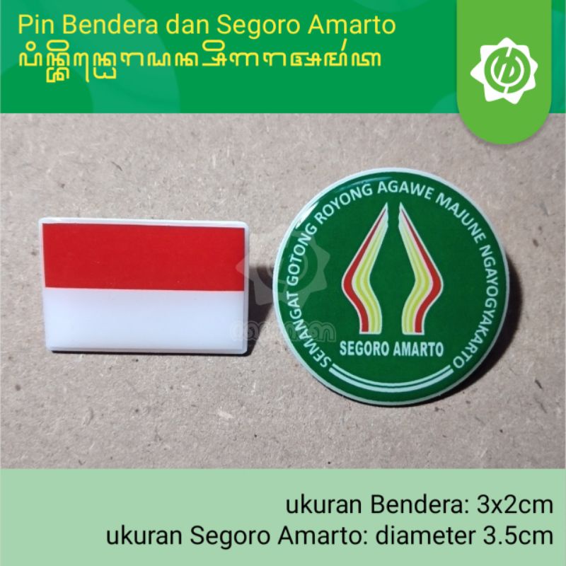 Jual Pin Bendera dan Segoro Amarto | Shopee Indonesia