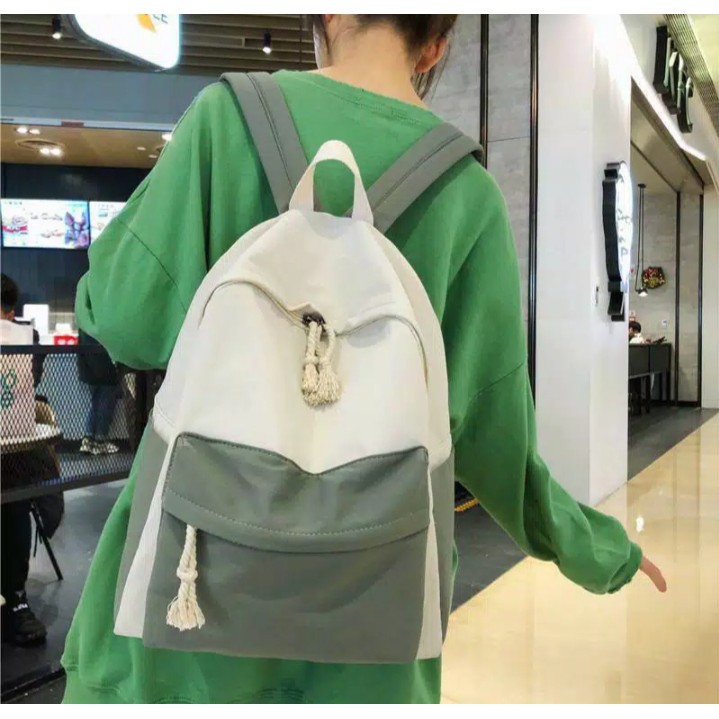 Jual tas ransel sekolah Daily Backpack Tas Ransel Unisex kombinasi ...