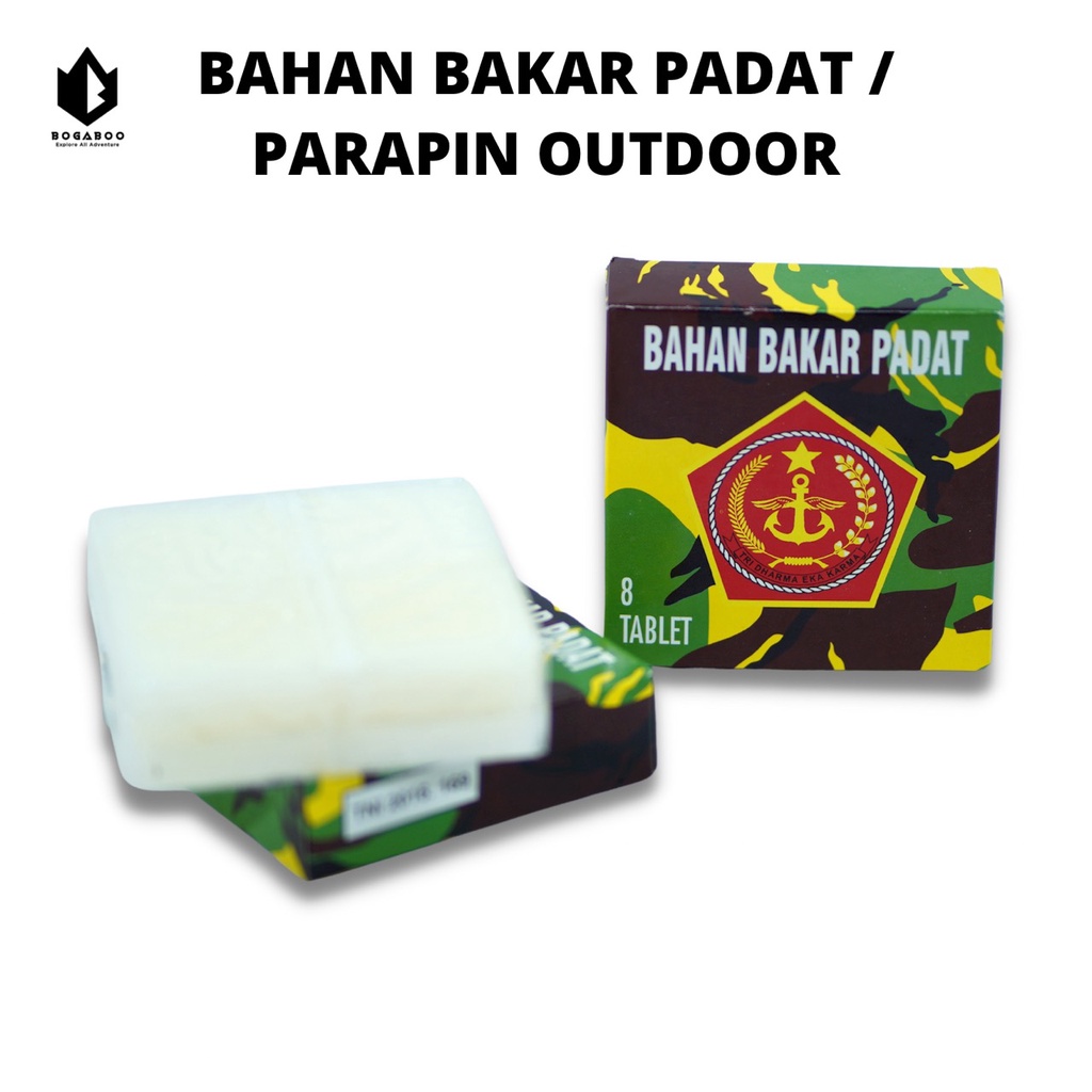 Bahan Bakar Padat Parafin Isi 8 Tablet - Paravin - Paraffin - Parafin -  Parafin Padat - Parafin Wax
