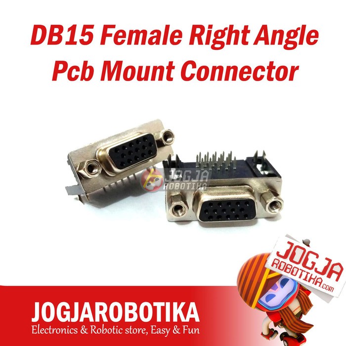 Jual DB15 Female Right Angle Pcb Mount Connector | Shopee Indonesia