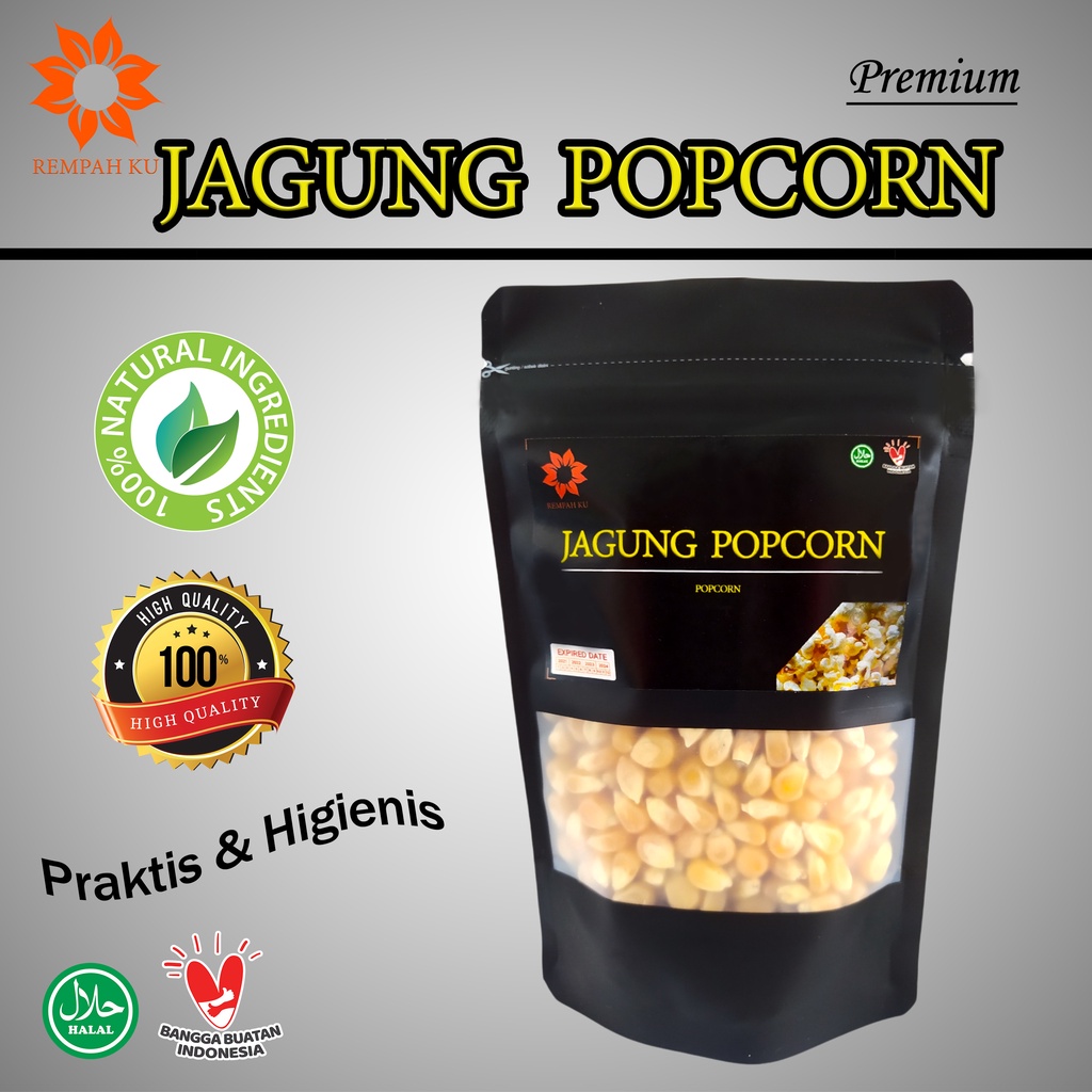 Jual Jagung Popcorn Mentah 100 Gr Biji Pop Corn Popcron Makanan Ringan Premium Asli Alami 9148