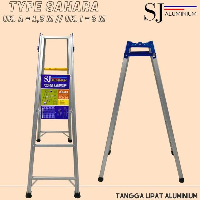 Jual Ekspedisi Tangga Lipat Aluminium Ladder Sahara Ukuran